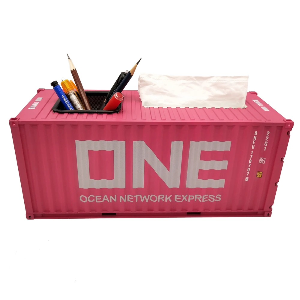 【A】30cm 1:20 ONE line container model Pen holder containers model O.A.S ship model