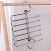 Bulk round trouser rack, six rods, purple