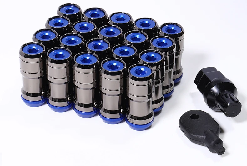 Racing Car Wheels Rims Lug Nuts With Antitheft Spiked Lug Nuts M12*1.5