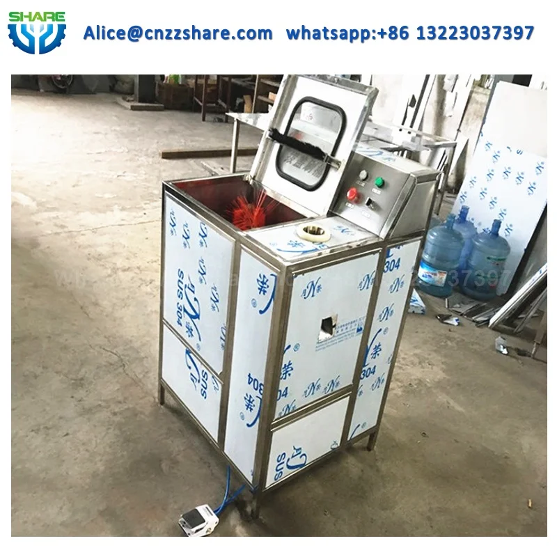 Автомат по производству пластиковых бутылок ballels чистки стиральная машина с coveyor Щетка 5 галлона баррель стиральная машина щетка