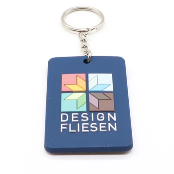 Customized Cute Cartoon Pvc Rubber Key Chain Ring Suitable For Promotional Gifts