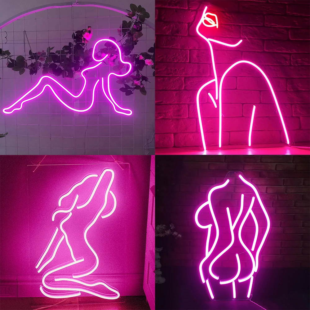 Sexy Lady Sign for Holiday Bar Shop Window Decor - Neon