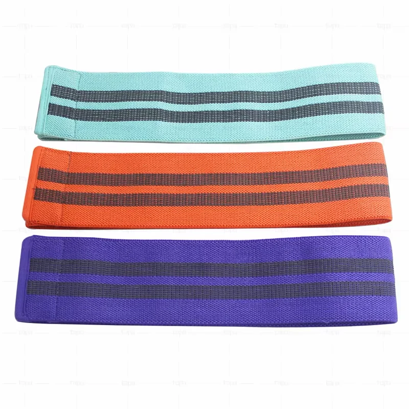 Polyester Fabric Non-Slip Hip Band Breathable Resistance Band for Fitness Training, Yoga & Pilates