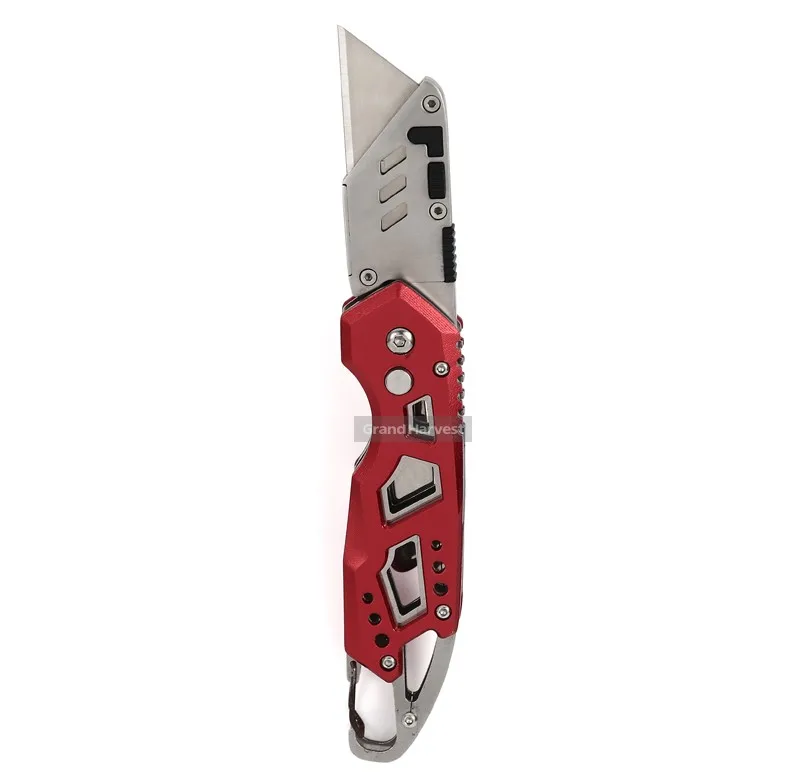 Heavy Duty Box Cutter Pocket Folding Retractable Blade Utility Knife
