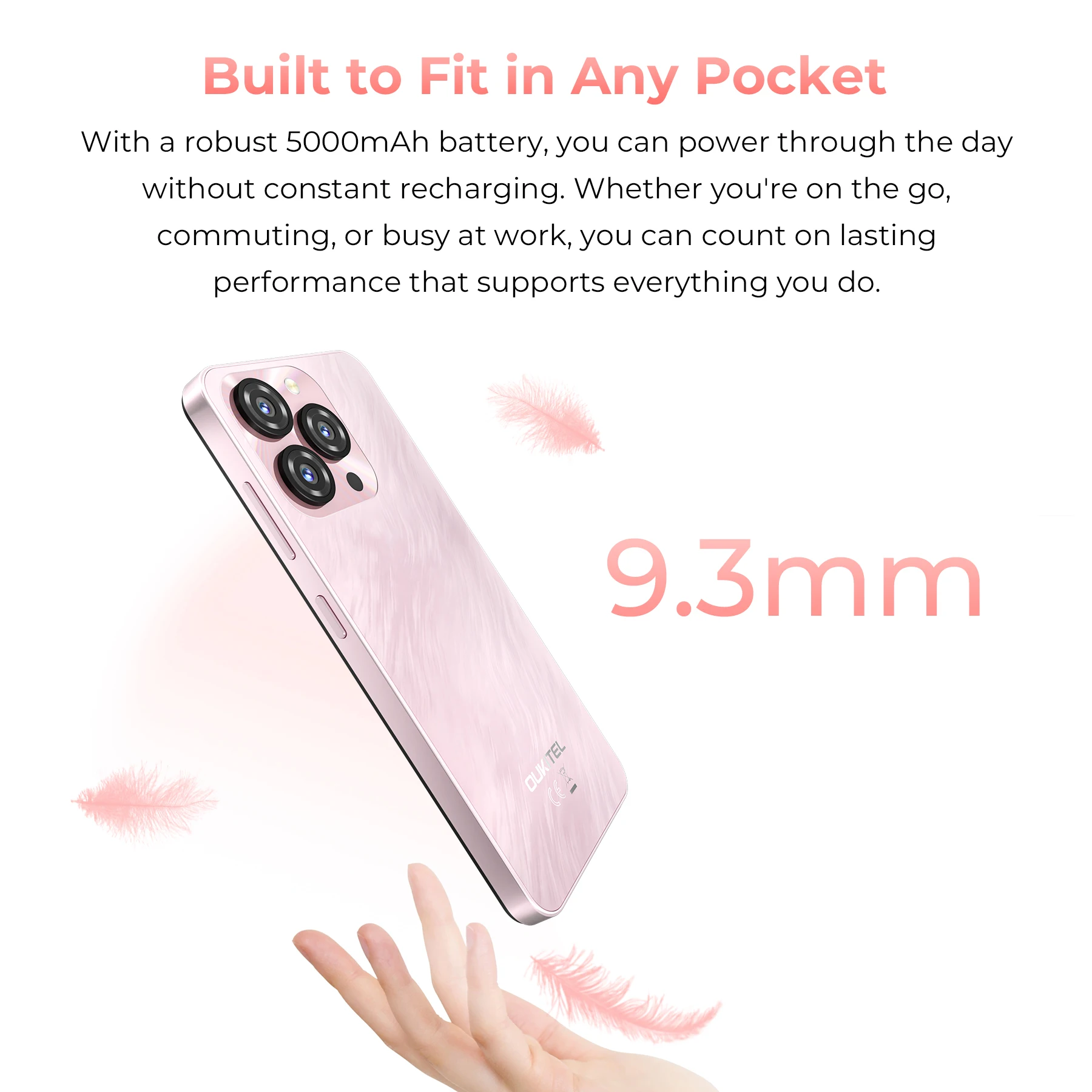 Original Oukitel C3 Smartphone 4GB+64GB 6.6 Inch 60 Hz HD Screen