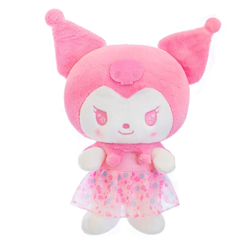 Lovely Kuromi Melody Banquet Plush Toy Kuromi Pink Dress Clothes Cute