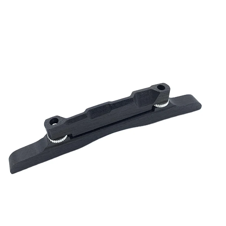 Adjustable Ebony Mandolin Bridge - Premium Wood Bridge For Enhanced Sound Transmission