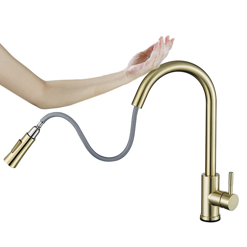 New Design Touch Sensor Kitchen Basin Sink Water Tap Mixer