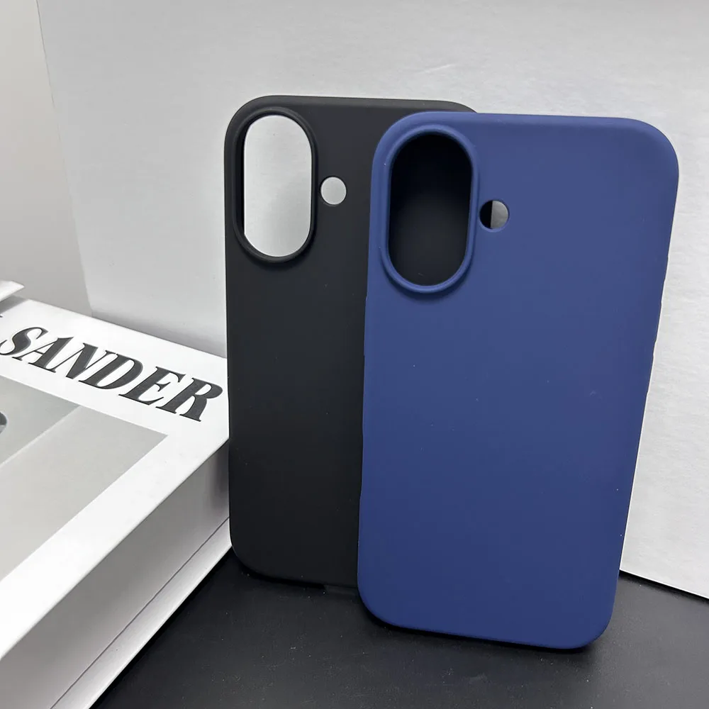 Luxury Phone Cover For Iphone 16 Pro Max Plus Pure Colour Case Simple Business Skin Friendly Mobile Sjk515 Laudtec manufacture