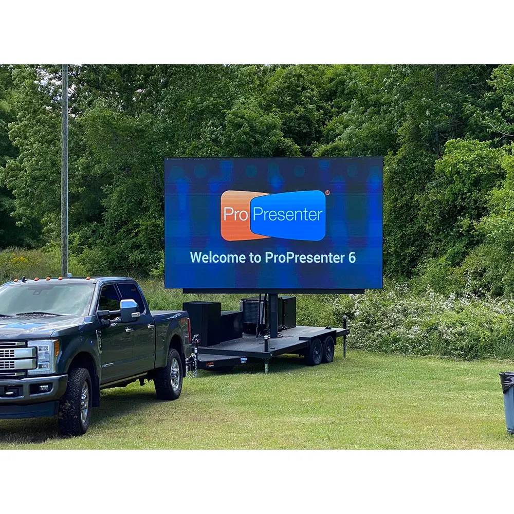 Mobile LED Billboard Advertising Display Screen Trailer