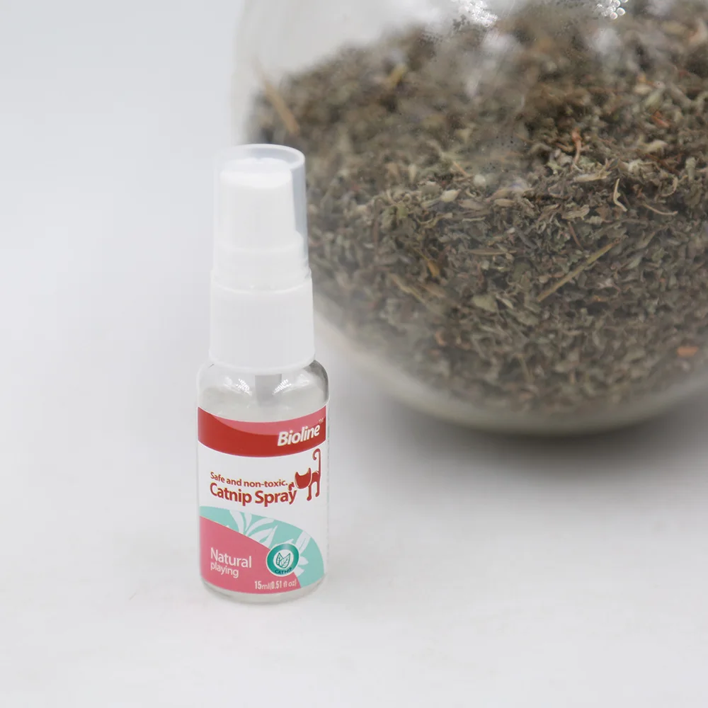 Natural Essential Oil Toy Products Catnip Spray for Enhance Excitement of Cat