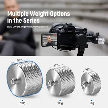 NEEWER Stackable 200g Gimbal Counterweight for Balancing Camera Long Lenses, Compatible with Tilta SmallRig Counter Weight detail image