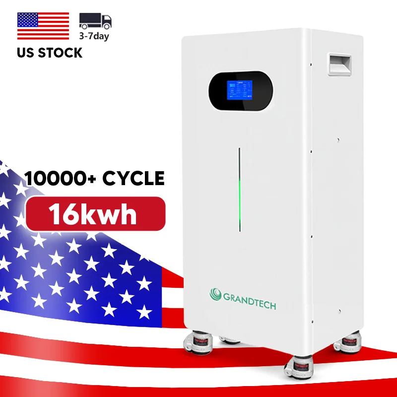 US RAKTÁR 16KWH Lakossági Energia Tároló Rendszer Lifepo4 Akkumulátor 48V 15kW Falra Szerelhető Energia Tároló Rendszer Akkumulátor 51,2V 300Ah Lifepo4