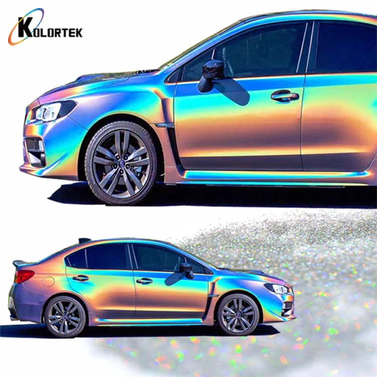 Kolortek Chrome Rainbow Pigment Powder Spectraflair Holographic Resin Coatings Paint Pigment