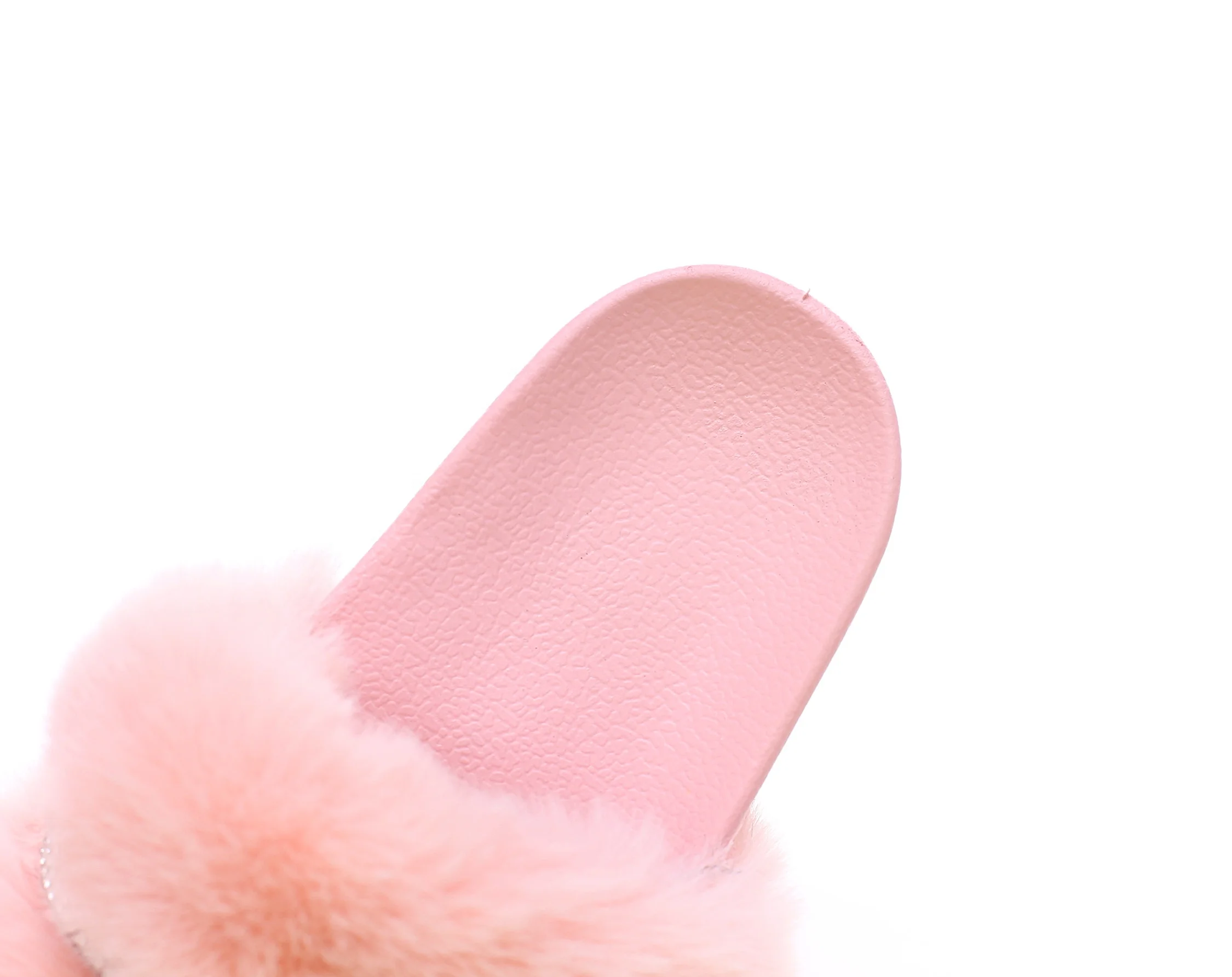 Детские меховые сандалии искусственный мех Нескользящие домашняя и Уличная обувь Тапочки для малышей большие