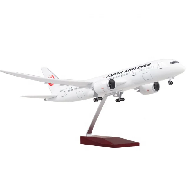 1/130 Scale China Airlines B787 Airplane W/LED Passanger Resin Aircraft Toy 