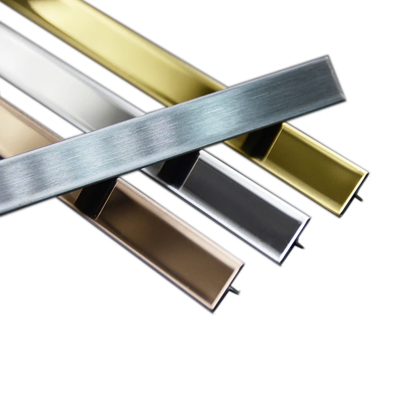 304 tile strip T6 T8 T10 T15 T20 T25 width color stainless steel t channel  transition metal tile trim - Buy stainless steel trim, stainless steel tile  trim, stainless steel t shape