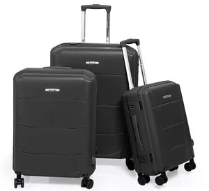 18 22 26 Inch PP Lock Luggage Set for Long Travel Popular Style Hardshell Suitcase on Sale Unisex Custom Rolling Luggage