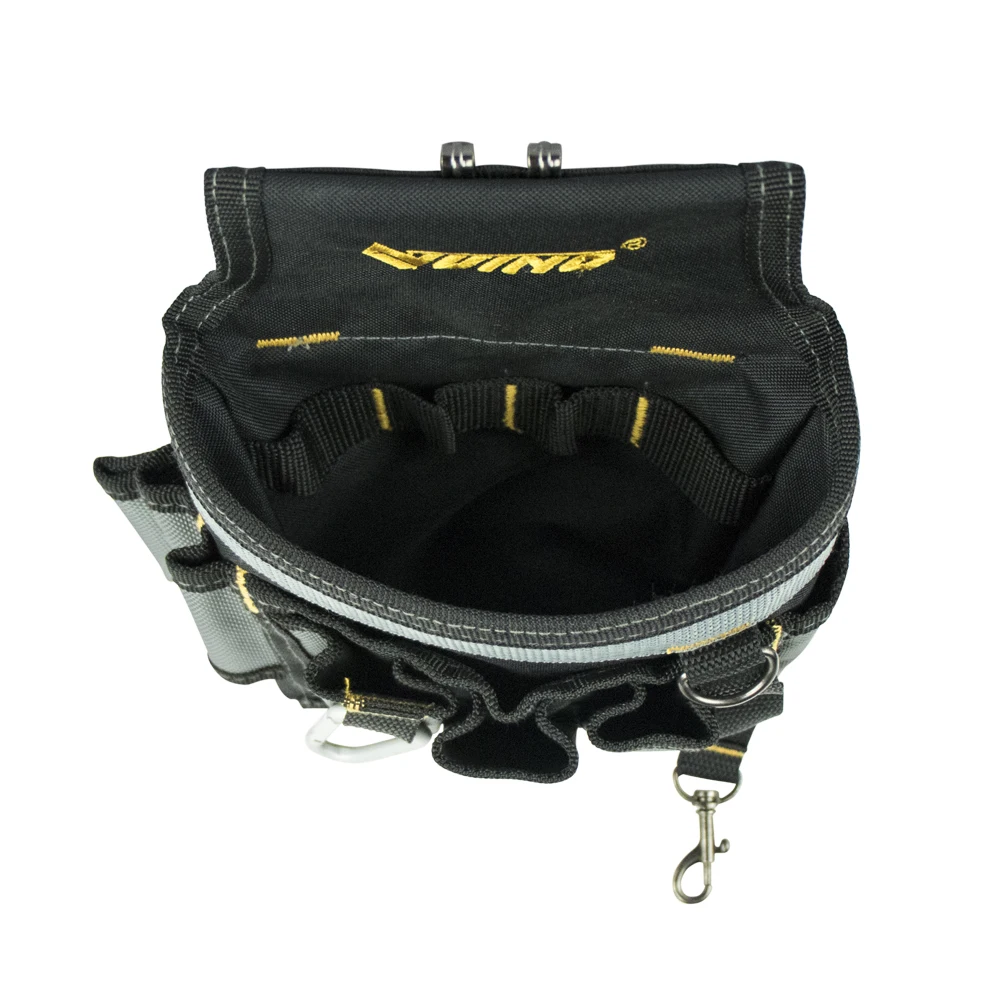 AWP HP Black/Gray Polyester 10-in Zippered Tool Bag in the Tool Bags  department at