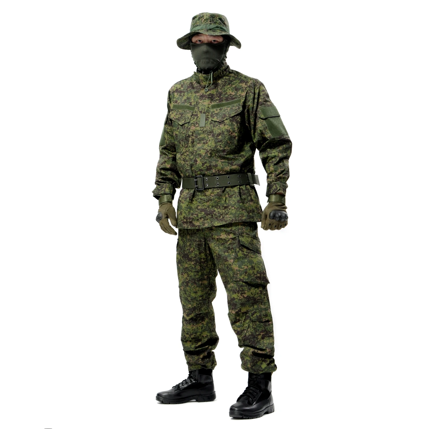 Outdoor Combat Clothing Digital Woodland Camouflage Uniforms Combat ...