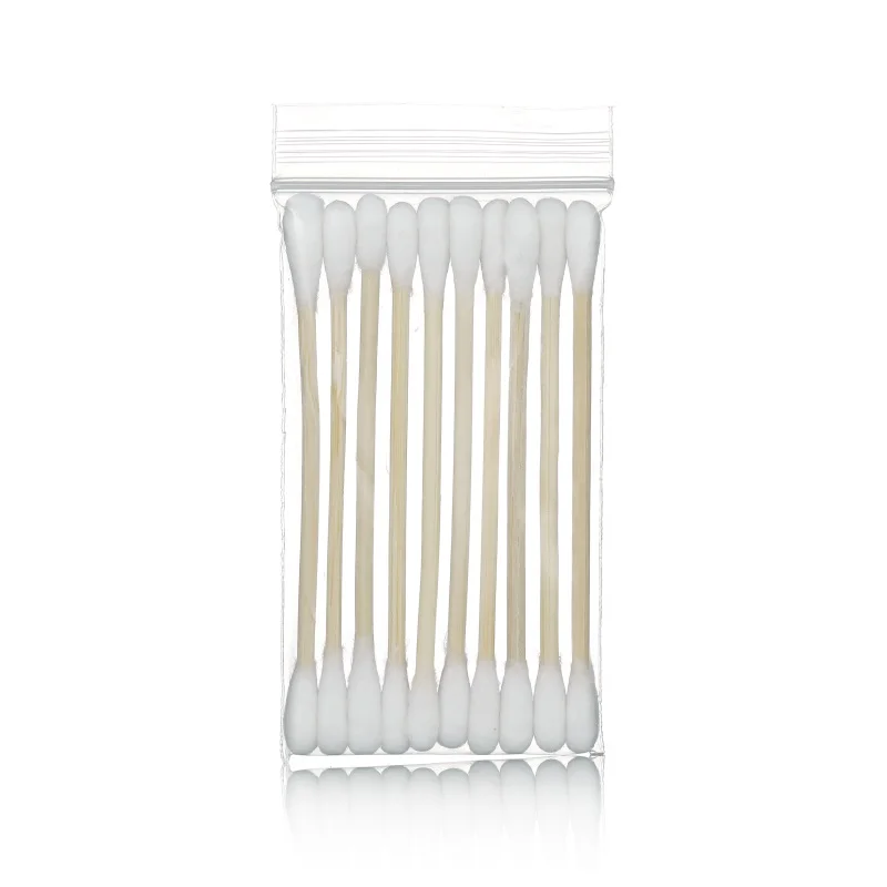 Биоразлагаемые заостренные одноразовые ватные палочки Q для чистки ушей бамбуковые Бамбуковая тату губная