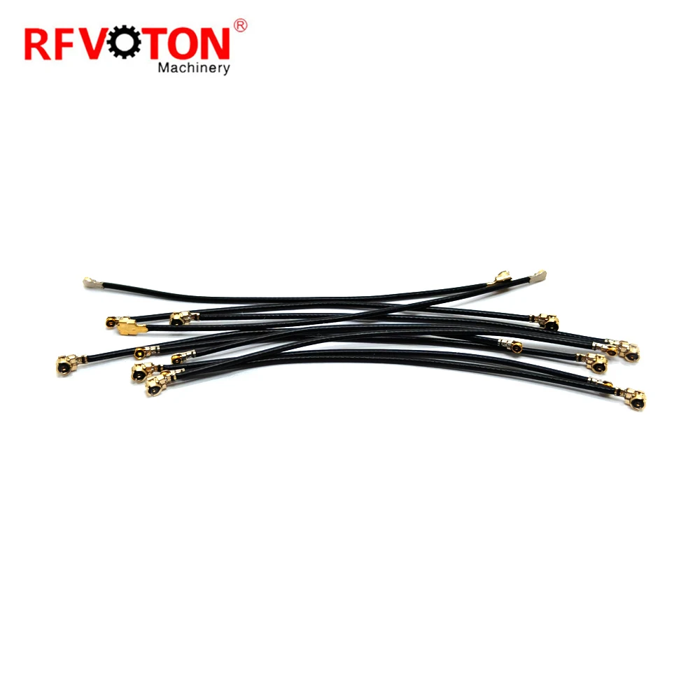 câble d’antenne d’extension RF de 8 cm, UFL/U.FL (MFH4), pour câbles RG1.13/0.81 mm, diamètres 1,13 mm et 1,37 mm, avec isolation en cuivre et en PTFE