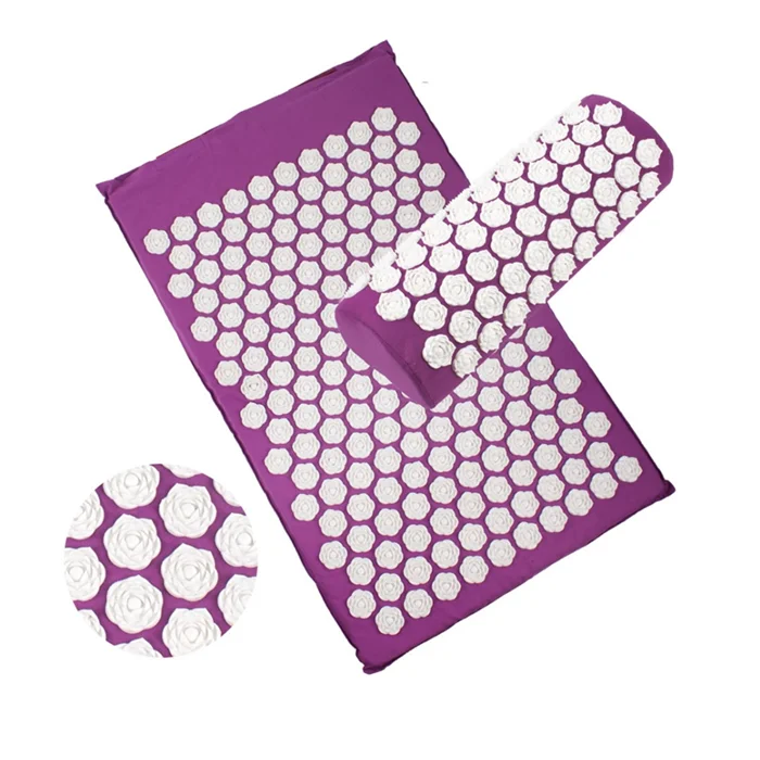 Professional Acupuncture Mat, Body Head Neck Massage Pillow Mat for Muscle Body Relax