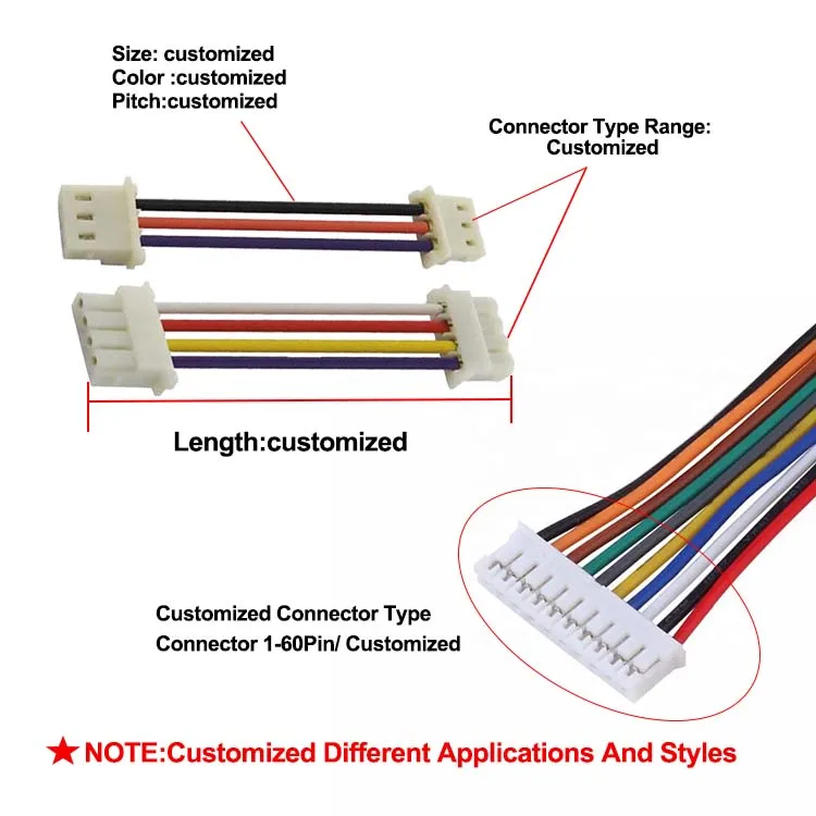 Customized Automobile Wire Harness Connector Multi Wiring Harness Auto Electrical Car Oem Odm Wire Harness Cable Assembly