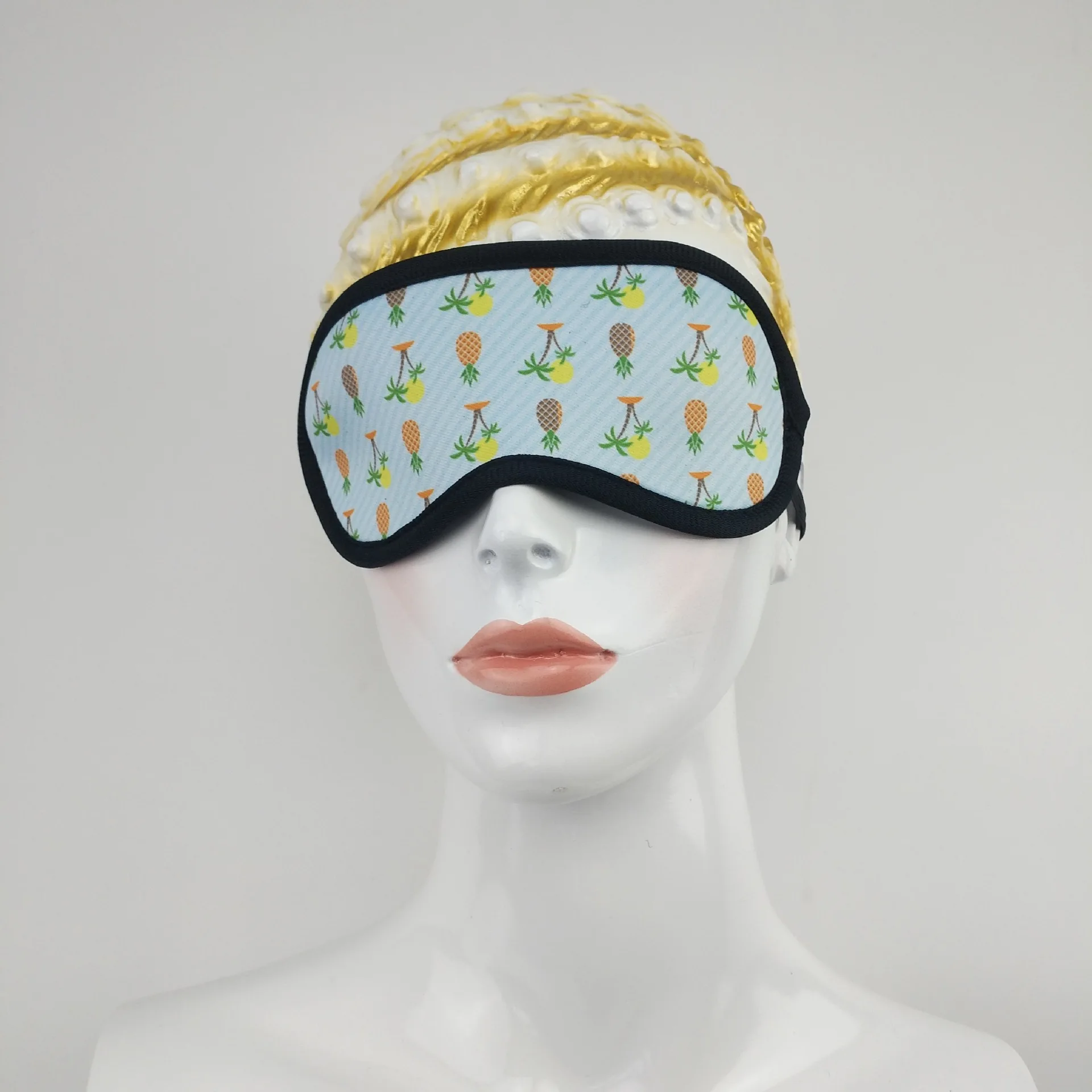 Sublimation Printed Neoprene Blindfold Custom Logo Polyester Eye Mask Sleeping Eye Cover for Travel