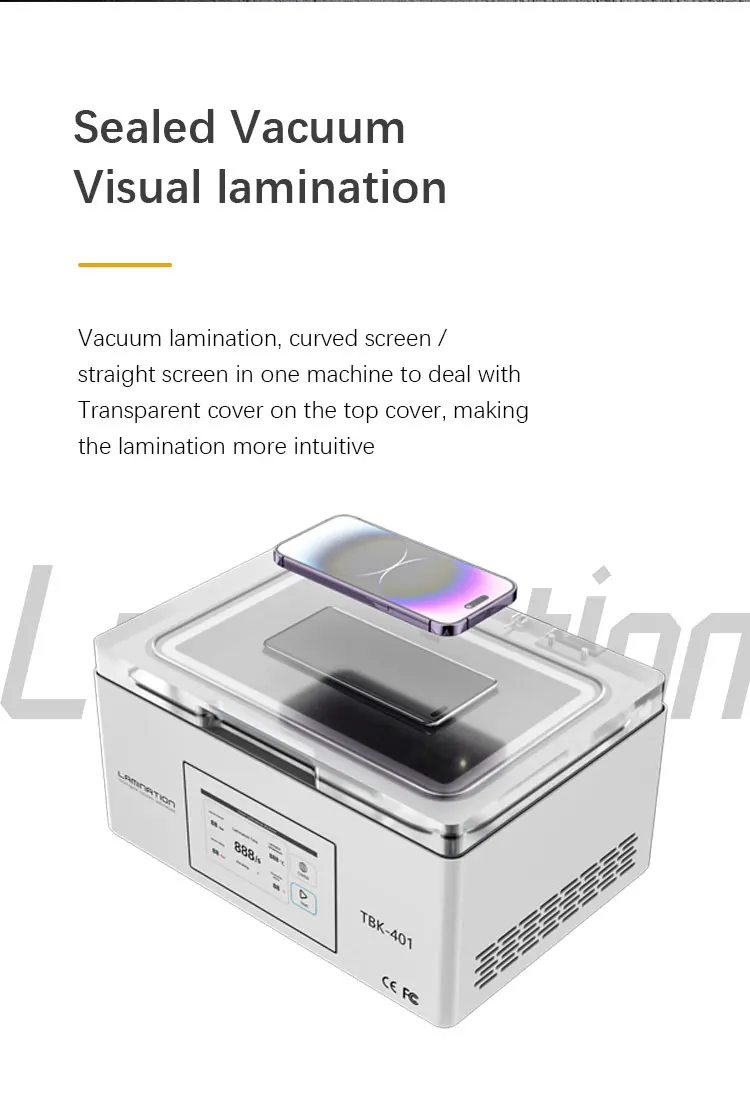 Visual Mini Air Laminating Machine 7 Inch for Flat Curved Screen Repair ...