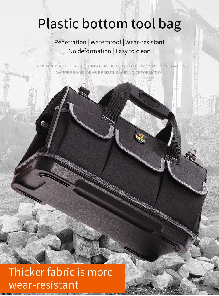 V255 Portable High Quality Waterproof Engineer Canvas Heavy Duty Diamondback Electrician Tool