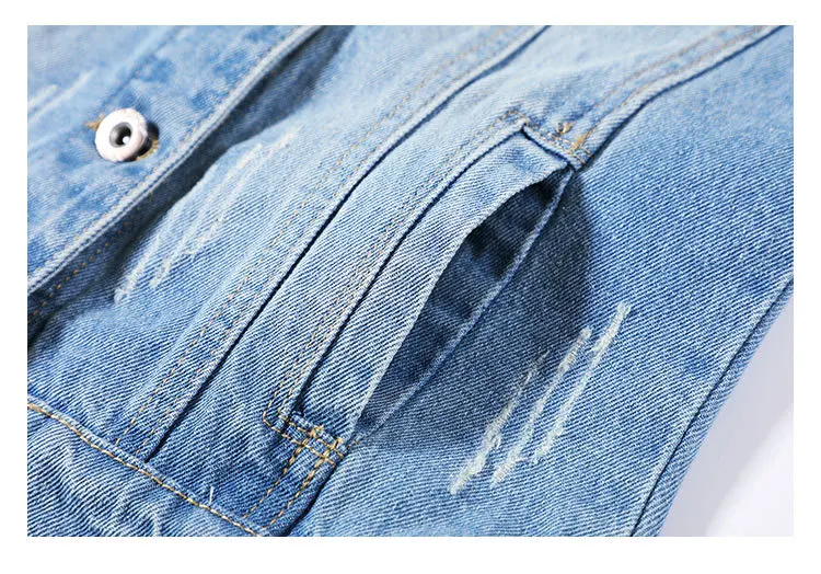 Vendita calda giacca blu donna jeans corti cappotto denim donna giacche da bici abbigliamento donna_voghion.com