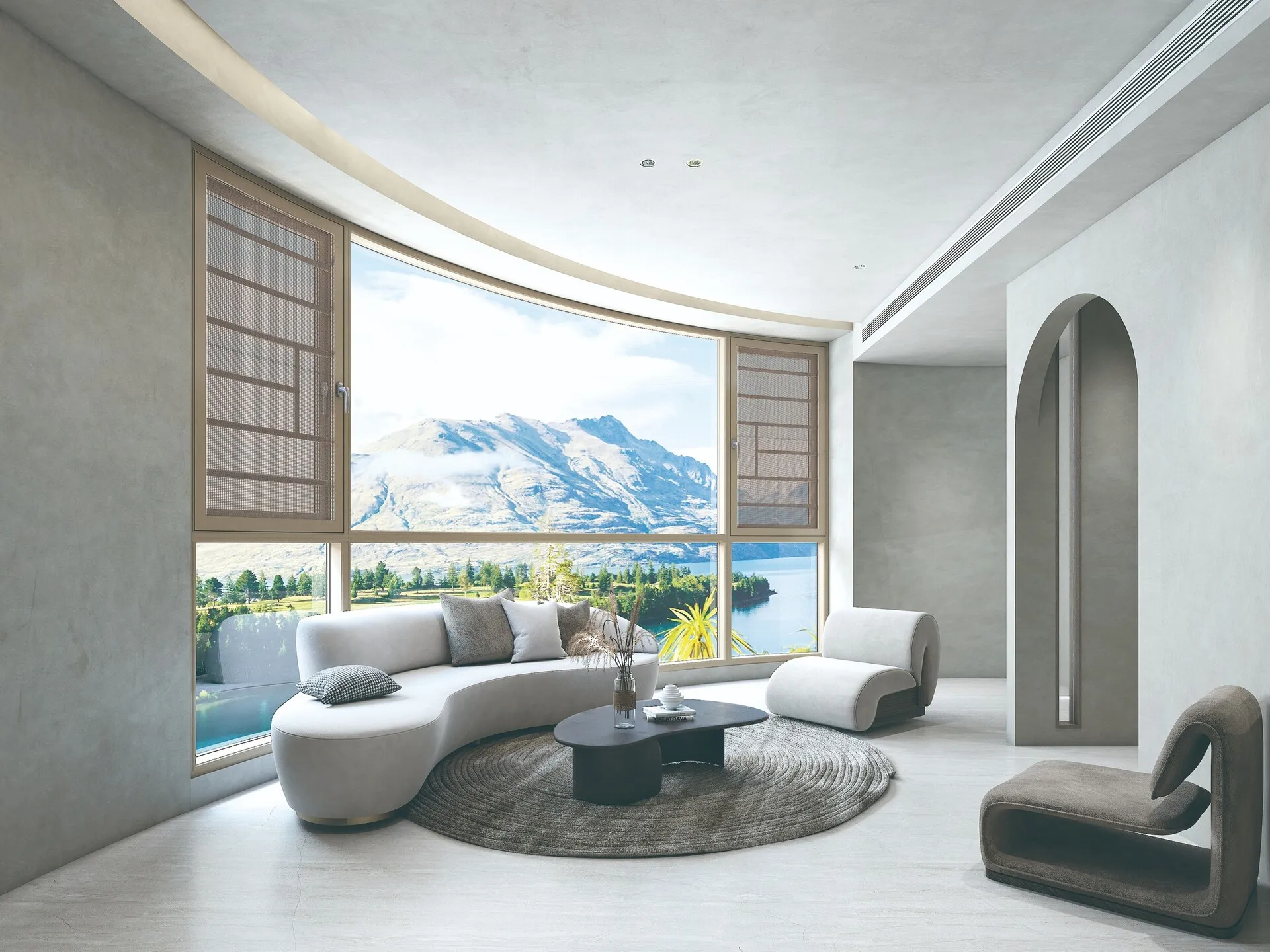 Aluminum Frame Hurricane Impact Tempered Glass Open Out Triple Pane Casement Windows