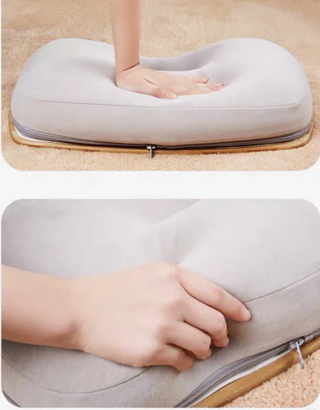 Поднос для ноутбука портативный из бамбука столик кровати дивана с мягкой подушкой учебы и работы