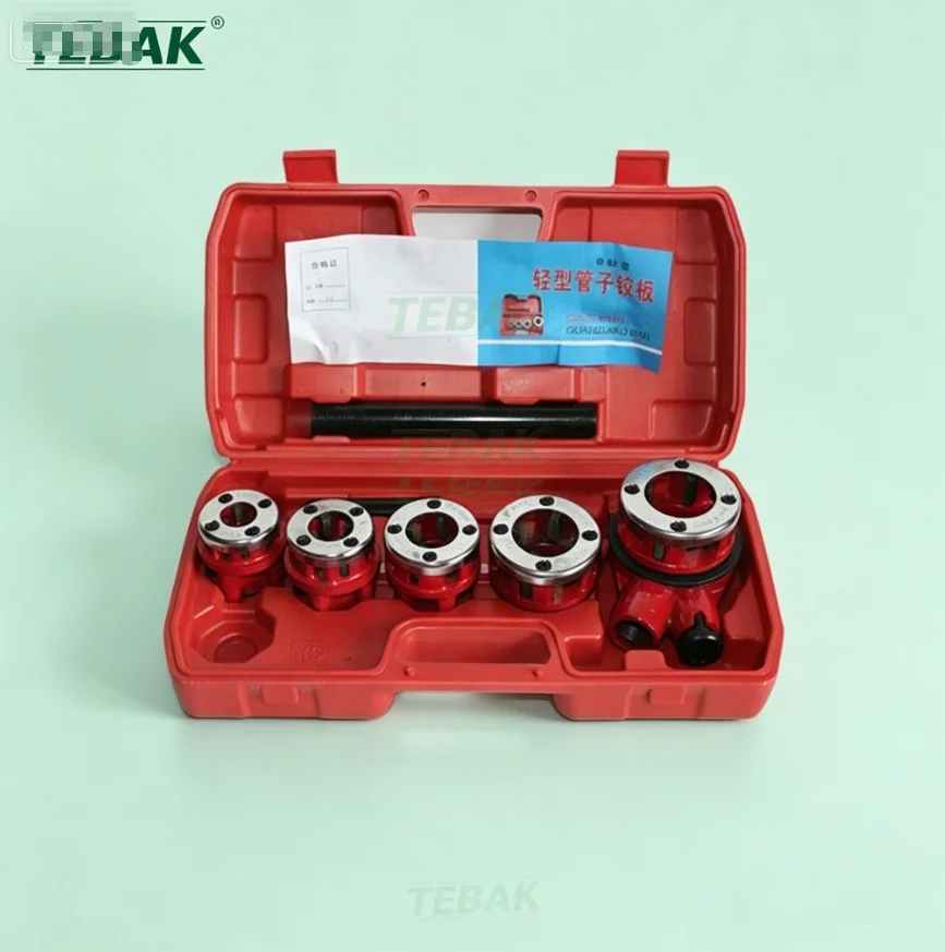 TEBAK Portable Handheld Electric Threading Machine Small High Efficiency Threading Equipment