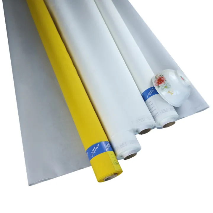 Silver Color Thermal Polyester Screen Printing Mesh Customized Sizes for Philippines
