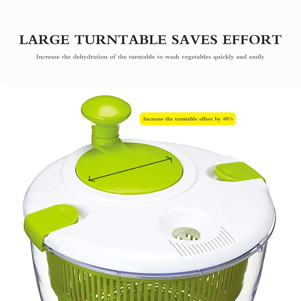 Salad Spinner High Quality Hand Operated Washing Colander Salad Spinner
