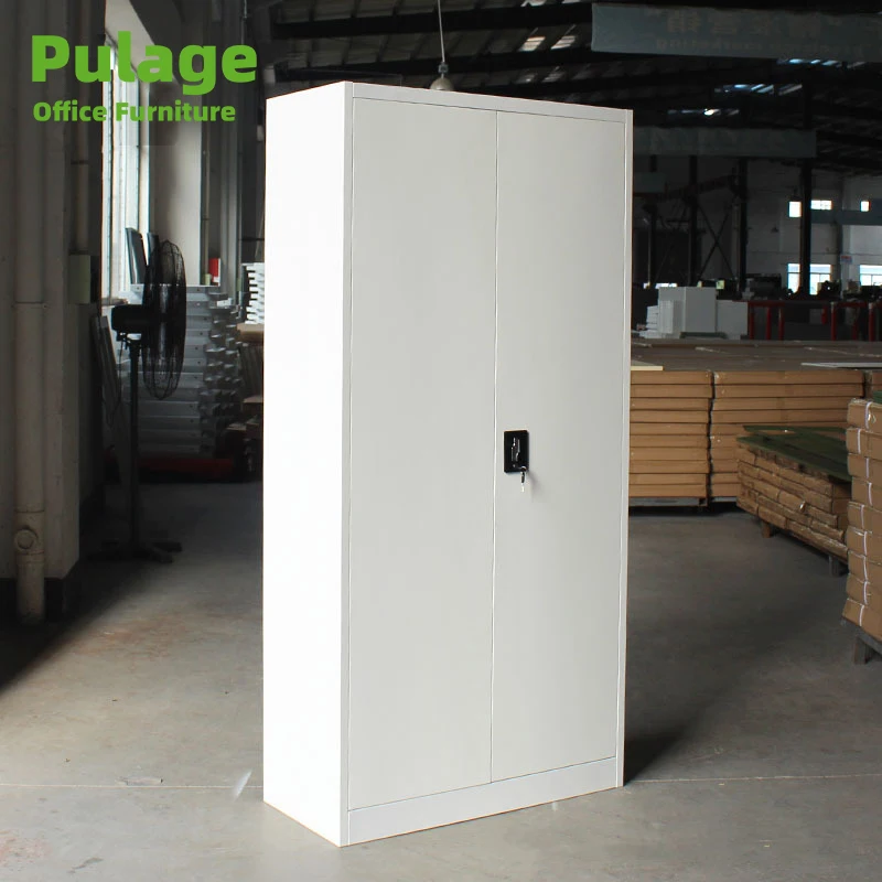 Lockable Metal Cupboard with Adjustable Layers for File Storage in Office and School
