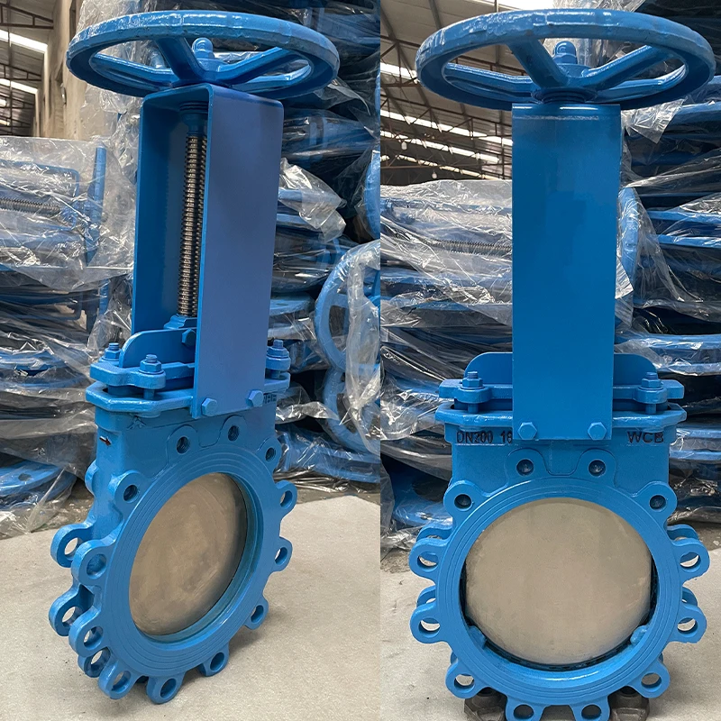 Cast steel lug type knife gate valve One-way seal