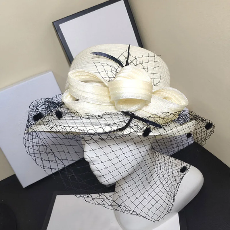 Kentucky Derby Wide Brim Church Dress Hat for Tea Parties  display picture 1