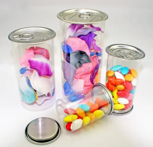 Clear Container With Metal Pull Tab