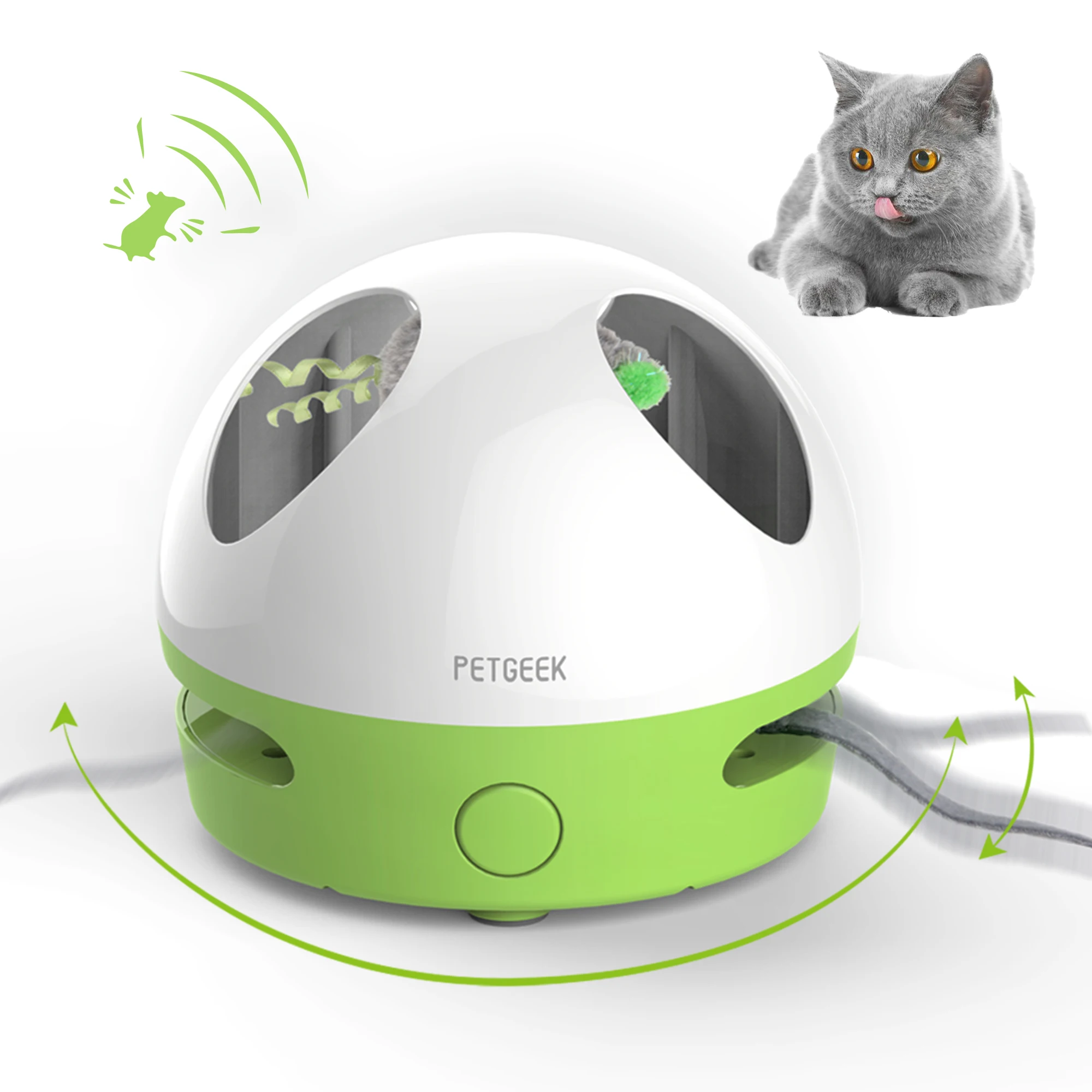 Звуки писк мышей слушать. PETGEEK интерактивная игрушка. Игрушка для кошки. Игрушка для кошек с прячущимися мышами. Интерактивная игрушка для кошек-PETGEEK-Running Smart.