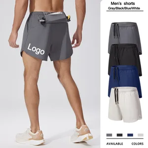 Custom Logo Print Athletic Summer Shorts Breathable Sweat-wicking Shorts Men's Sports Shorts for Running Gym Fitness Workout