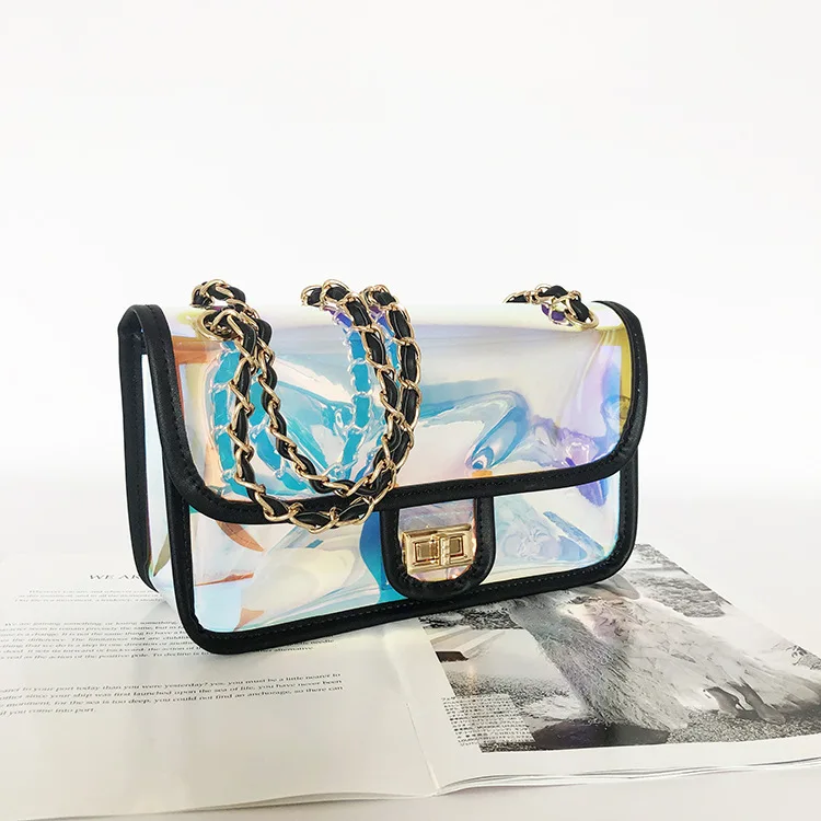 clear plastic crossbody