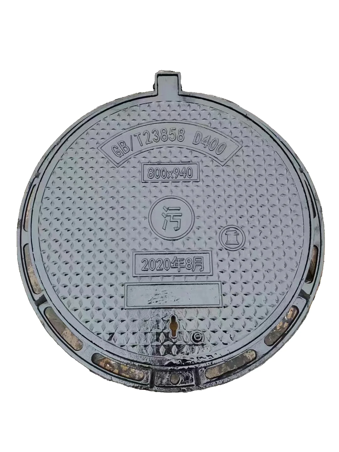 High Quality Custom Circular Hinged Ductile Iron Manhole Cover Hot Selling Construction Pattern Cast Iron Material