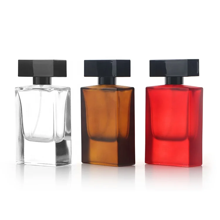 クラシックムスク香水瓶1.7オンス長方形直角香水瓶女性用