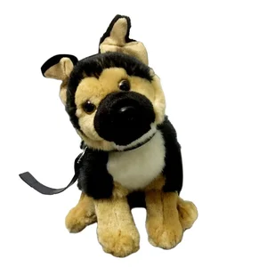 Baby Plush Toys Dog German Shepherd with PP Cotton Filling-Stuffed Simulation Animal Toy for Unisex Use