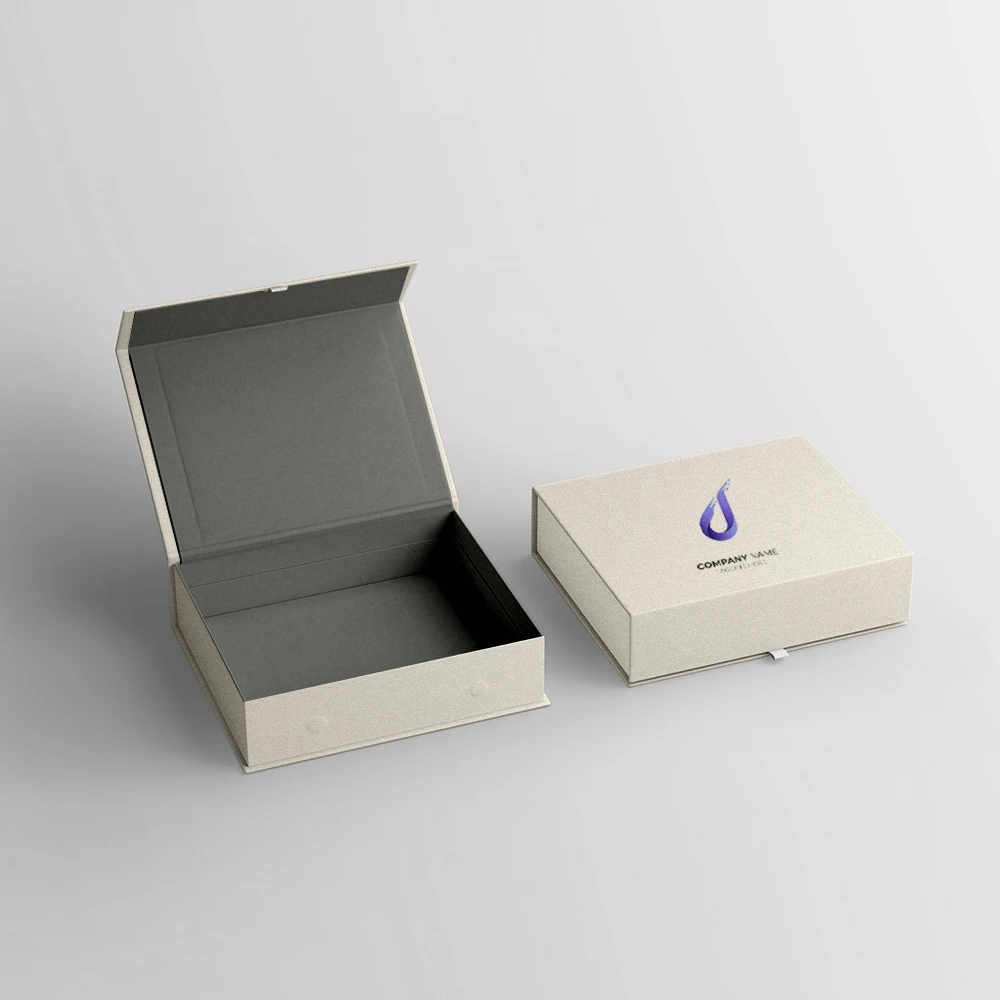Luxury Custom Logo Clothing Fashion Accessories Packaging Box White Magnetic Gift Box for Skincare Products