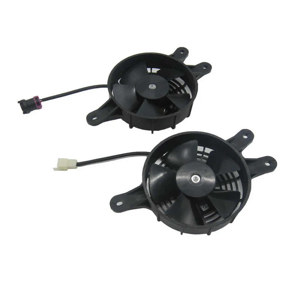 2pcs of Fan Assy for Linhai Hytrack 260cc 300cc Cooling Radiator Common Plug and Waterproof Plug Motorcycle Parts