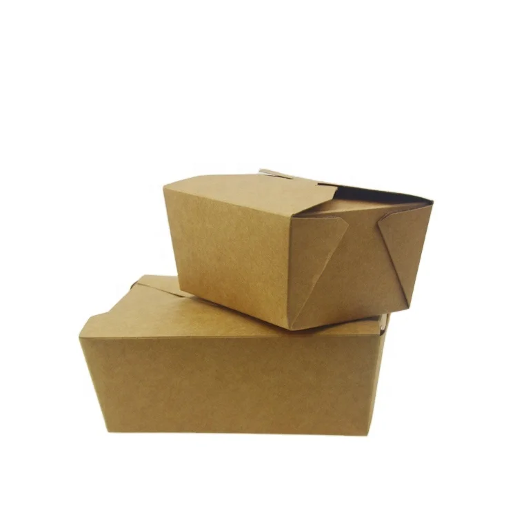 biodegradable various size kraft pulp paper boxes for restaurant